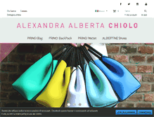 Tablet Screenshot of alexandraalbertachiolo.com